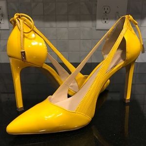 Zara Woman’s Yellow Cutout Heel